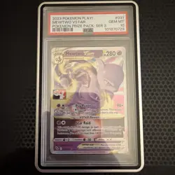 2023 POKEMON PLAY! POKEMON PRIZE PACK: SERIES 3 #031 MEWTWO VSTAR PSA 10 - Image 1