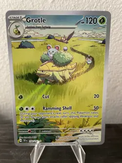 2024 Pokemon Grotle Illustration Rare Full Art S&V: Temporal Forces 164/162 - Image 1
