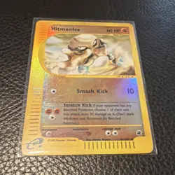 Pokemon TCG Hitmonlee Expedition Base Set Reverse Holo 081/165 Eng 60HP 2002 - Image 1