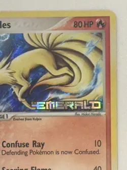 Pokemon TCG Ninetales 38/106 Emerald Reverse Holo Stamp - Image 3
