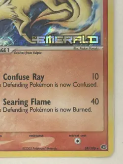 Pokemon TCG Ninetales 38/106 Emerald Reverse Holo Stamp - Image 4