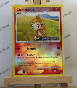 Pokemon TCG * Chimchar * 76/130 * Diamond & Pearl * Reverse Holo * Common * 2007 - Image 1