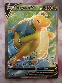 Pokemon Pokemon Go Dragonite V 076/078 Ultra Rare Full Art *Read Description* - Image 1