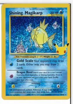 Pokemon TCG Shining Magikarp 66/64 Holo Celebrations: Classic Collection - NM - Image 1