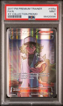 Pokemon TCG N 105a/124! PSA 9! XY Premium Trainer Collection Alternate Art Promo - Image 1