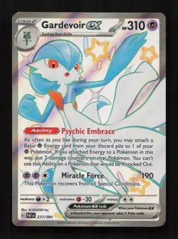 Gardevoir ex 217/091 Shiny Ultra Rare Paldean Fates Pokemon Near Mint - Image 1