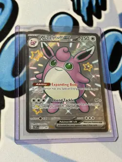 Wigglytuff ex - 222/091 - Pokemon Paldean Fates Shiny Full Art Ultra Rare NM - Image 1