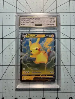 Pikachu V 86/264 Fusion Strike 2021 Pokemon SWSH AGS 9.5 - Image 1