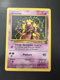 Wizards of the Coast Pokemon TCG Wotc Promo Mewtwo 14/53 70 HP 1999 EN - Image 1