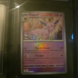 Espeon Master Ball Pattern 033/131 - Prismatic Evolutions Reverse Holo Pokemon - Image 1