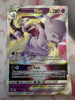 Pokemon Pokemon Go Mewtwo VSTAR 031/078 Ultra Rare *Read Description* - Image 1