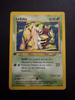 POKEMON TCG LEDYBA 71/105 NEO DESTINY 1ST EDITION COMMON!! - Image 1