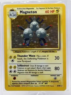 Pokemon TCG Magneton Base Set Holo 9/102 - Image 2