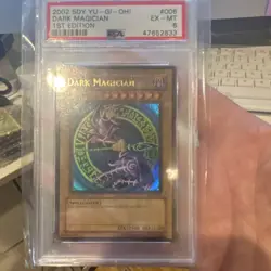 2002 YU-GI-OH! STARTER DECK: YUGI DARK MAGICIAN SDY-006 1ST ED ULTRA HOLO PSA 6 - Image 1