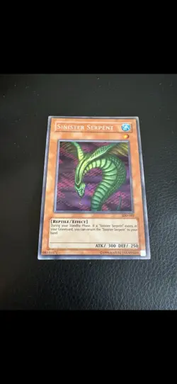 Yu-Gi-Oh! TCG Sinister Serpent SDD-002 Limited Secret Rare Card NM/LP Condition - Image 1