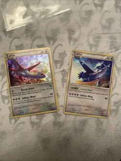 Latios and Latias HGSS10 + HGSS11- NM/LP- Black Star Promo Holo rare Pokemon - Image 1