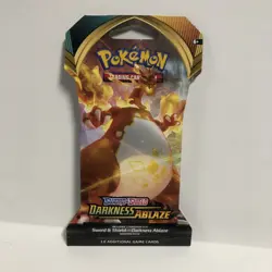 Pokemon TCG Sword & Shield Darkness Ablaze Sleeved Booster Pack 820650807138 - Image 1