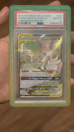 Pokemon Gardevoir & Sylveon GX 205/214 Alternate Art Unbroken Bonds PSA 10 - Image 1