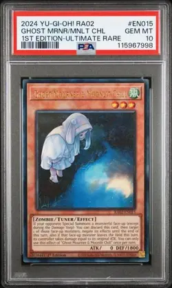 2024 YuGiOh! RA02 Ghost Mourner & Moonlit Chill PSA 10 GEM Ultimate Rare 1st Ed. - Image 1