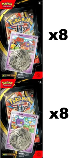 16 Pokemon TCG ME01 Mega Evolution Checklane Packs Factory Sealed Blister Box - Image 1