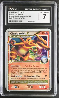 Charizard G LV.X 2009 Pokemon Black Star Promos CGC 7 #DP45 - Image 1
