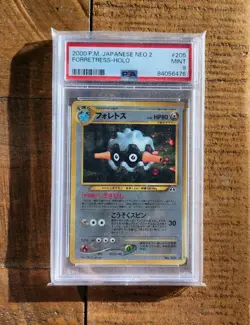 psa 9 Japanese Pokemon - Neo Discovery Forretress Holo - Image 1