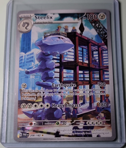 Pokemon Steelix 208/182 SV04: Paradox Rift Illustration Rare Holo 180 HP Eng - Image 1