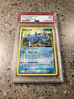 Pokemon TCG Prerelease Wartortle 50/112 FRLG Fire Red & Leaf Green PSA 9 MINT - Image 1