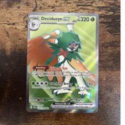 Pokemon Decidueye EX Ultra Rare Full Art Holo 100/088 English - Image 1