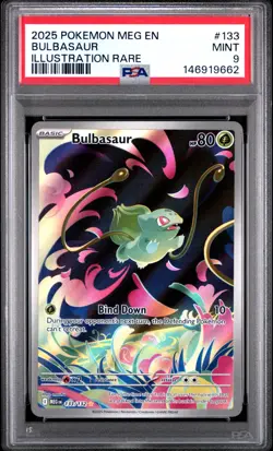 Pokemon Mega Bulbasaur Illustration Rare #133 Holo PSA 9 MINT LIST A - Image 1