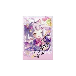Chara Card Shion Murasaki Hand Signed and Drawn Cheki Style Bromide Used - Image 1