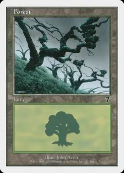 Forest (331) 7th Edition NM Basic Land MAGIC THE GATHERING MTG CARD ABUGames - Image 1