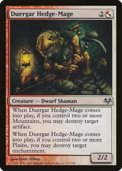 Duergar Hedge-Mage Eventide NM White Red Uncommon MAGIC MTG CARD ABUGames - Image 1