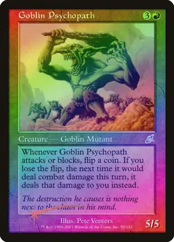 Goblin Psychopath FOIL Scourge PLD Red Uncommon MAGIC GATHERING CARD ABUGames - Image 1