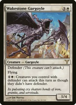 Wakestone Gargoyle Dissension NM White Rare MAGIC THE GATHERING CARD ABUGames - Image 1