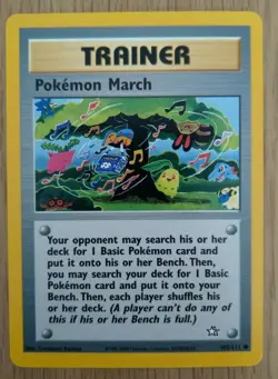Pokemon March - Neo Genesis Set - 102/111 - Common Trainer Pokemon Card - Image 1