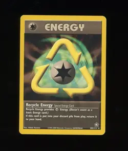 Recycle Energy 105/111 Pokemon Card WOTC 2000 Special Energy Rare - Image 1