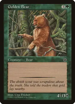 Golden Bear Portal Second Age HEAVILY PLD Green Common MAGIC MTG CARD ABUGames - Image 1