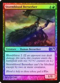 Stormblood Berserker FOIL Magic 2012 / M12 PLD Red Uncommon MTG CARD ABUGames - Image 1
