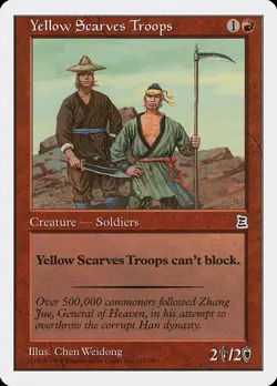 Yellow Scarves Troops Portal Three Kingdoms NM Red Common MAGIC CARD ABUGames - Image 1