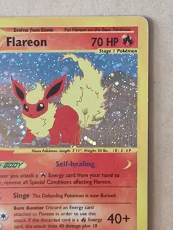 Skyridge Flareon HOLO Pokemon Card *Very Good Condition* H7/H32 2003 - Image 4