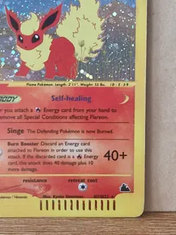 Skyridge Flareon HOLO Pokemon Card *Very Good Condition* H7/H32 2003 - Image 5