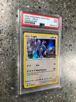 Pokemon TCG Cards Prerelease Lugia SWSH069 Holo Promo PSA 9 MINT - Image 3