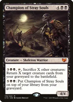 Champion of Stray Souls Commander 2015 NM Black Mythic Rare MTG CARD ABUGames - Image 1