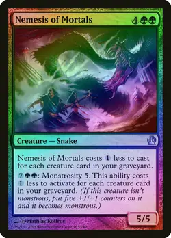 Nemesis of Mortals FOIL Theros HEAVILY PLD Green Uncommon MAGIC CARD ABUGames - Image 1