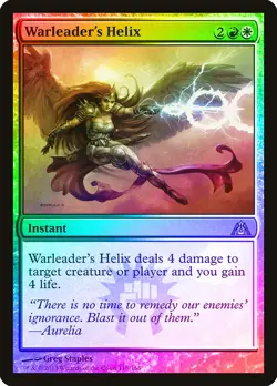 Warleader's Helix FOIL Dragon's Maze PLD White Red Uncommon MTG CARD ABUGames - Image 1