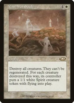 March of Souls Planeshift HEAVILY PLD White Rare MAGIC GATHERING CARD ABUGames - Image 1