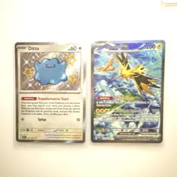 Pokemon Ditto & Zapdos Holo Card Lot 2x Basic 2021 English Nintendo TCG - Image 1