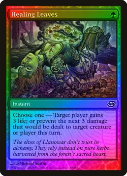 Healing Leaves FOIL Planar Chaos PLD Green Common MAGIC MTG CARD ABUGames - Image 1