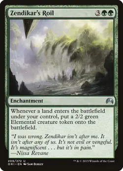 Zendikar's Roil Magic Origins NM Green Uncommon MAGIC GATHERING CARD ABUGames - Image 1